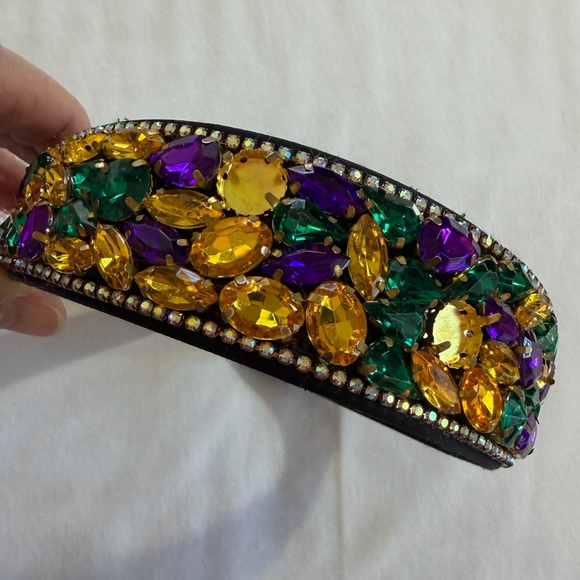 Vibrant Multicolor Gemstone Headband rhinestones - Picture 7 of 12
